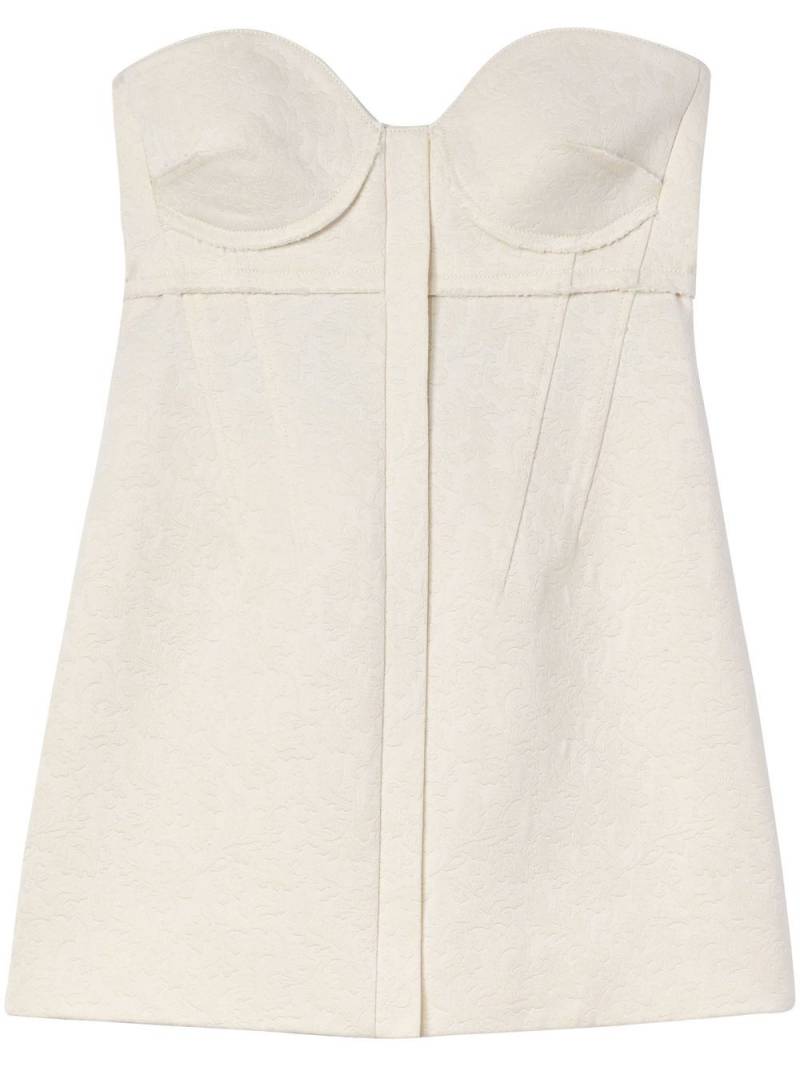 Proenza Schouler patterned-jacquard bustier top - Neutrals von Proenza Schouler