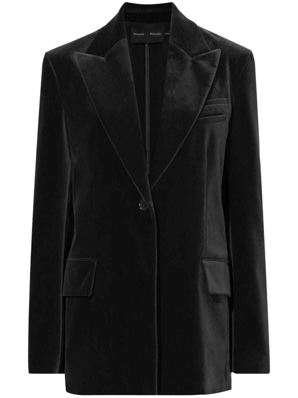 Proenza Schouler peak lapels velvet blazer - Black von Proenza Schouler