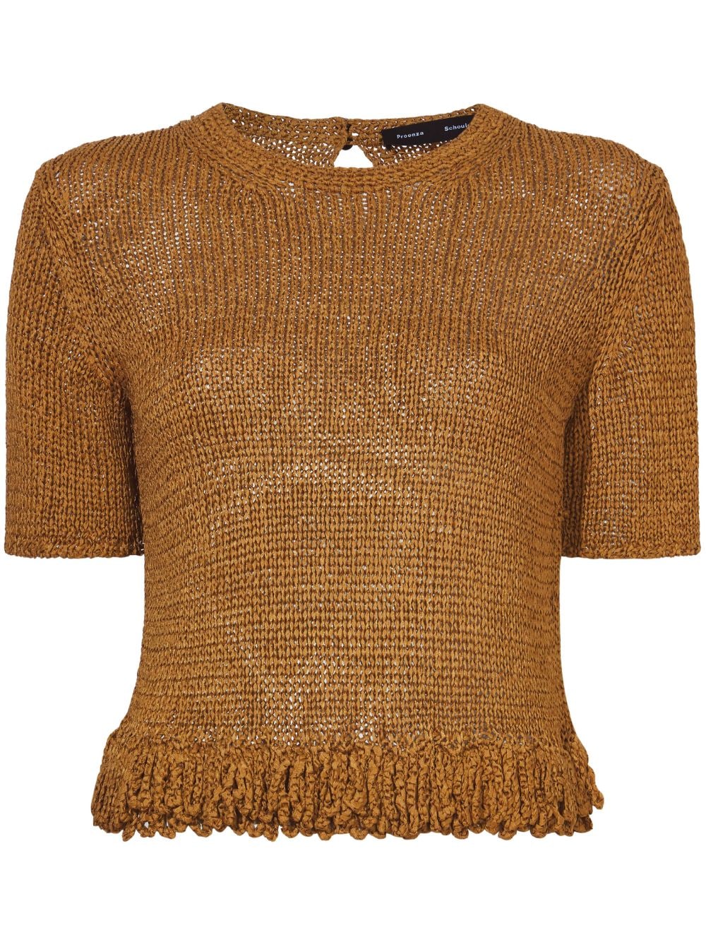 Proenza Schouler ribbon crochet fringe top - Neutrals von Proenza Schouler