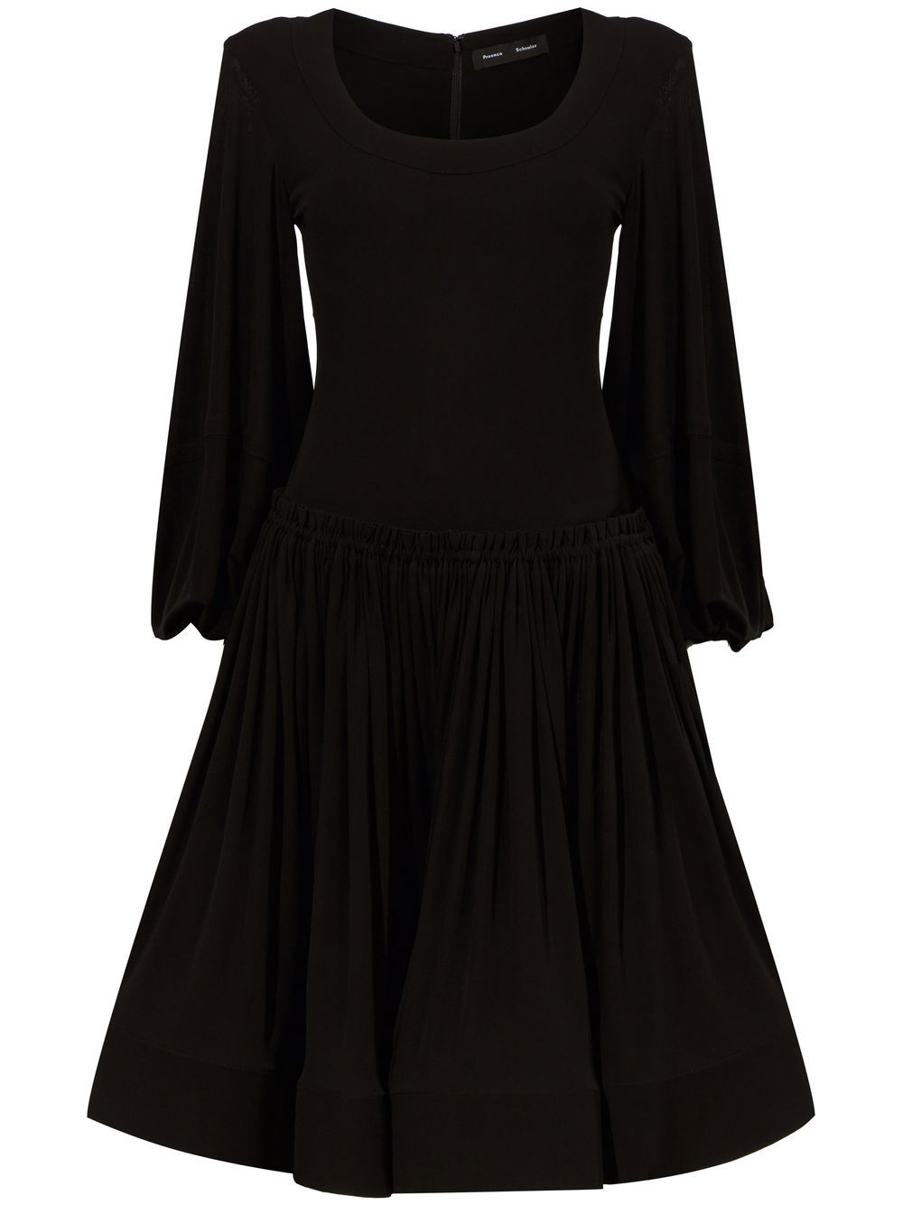 Proenza Schouler scoop neck flared dress - Black von Proenza Schouler