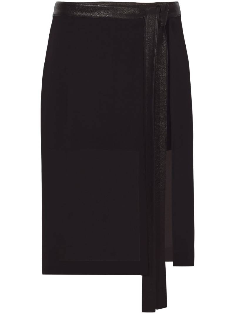 Proenza Schouler layered chiffon wrap skirt - Black von Proenza Schouler