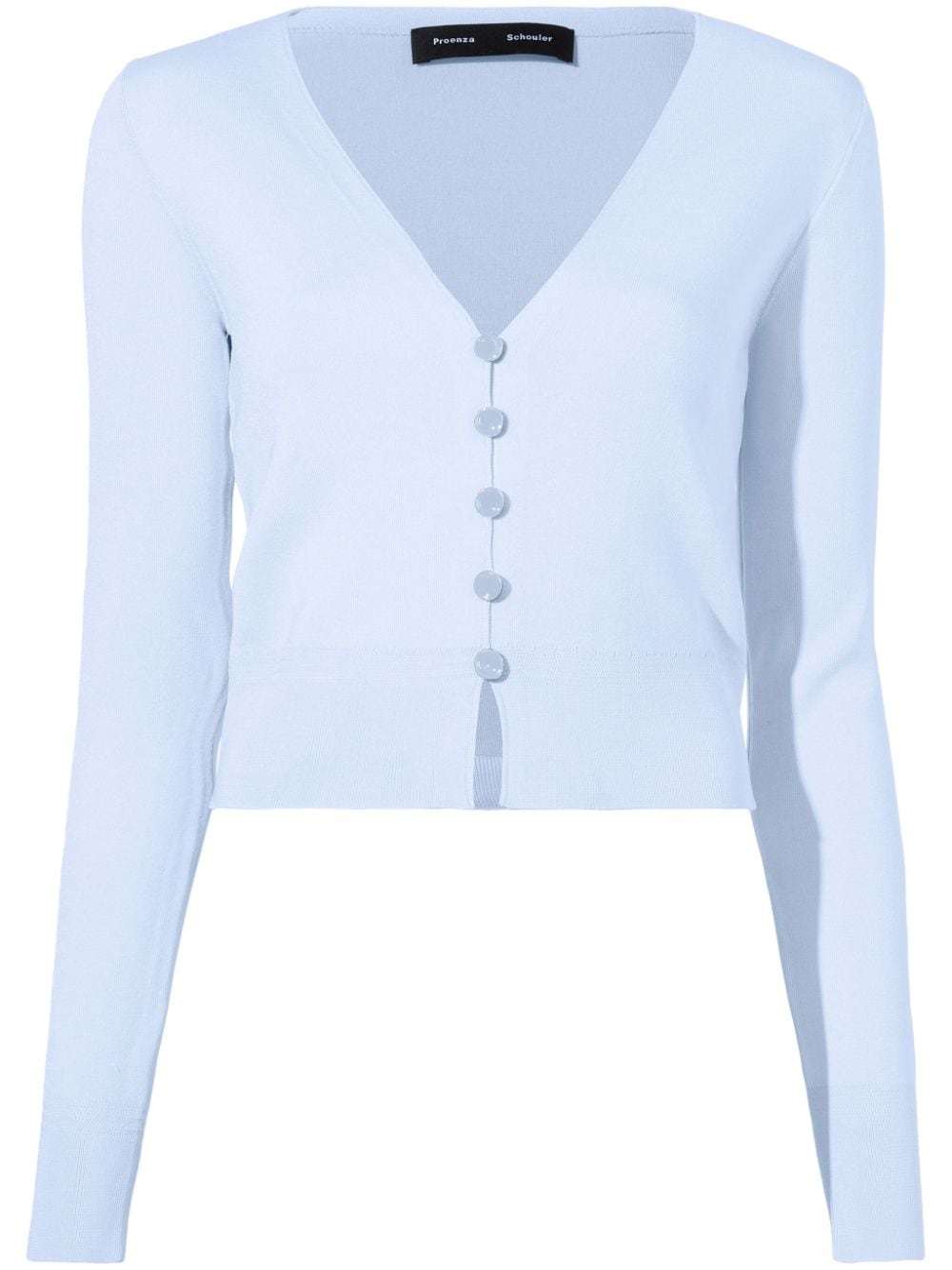 Proenza Schouler sky blue silk Addie cardigan von Proenza Schouler