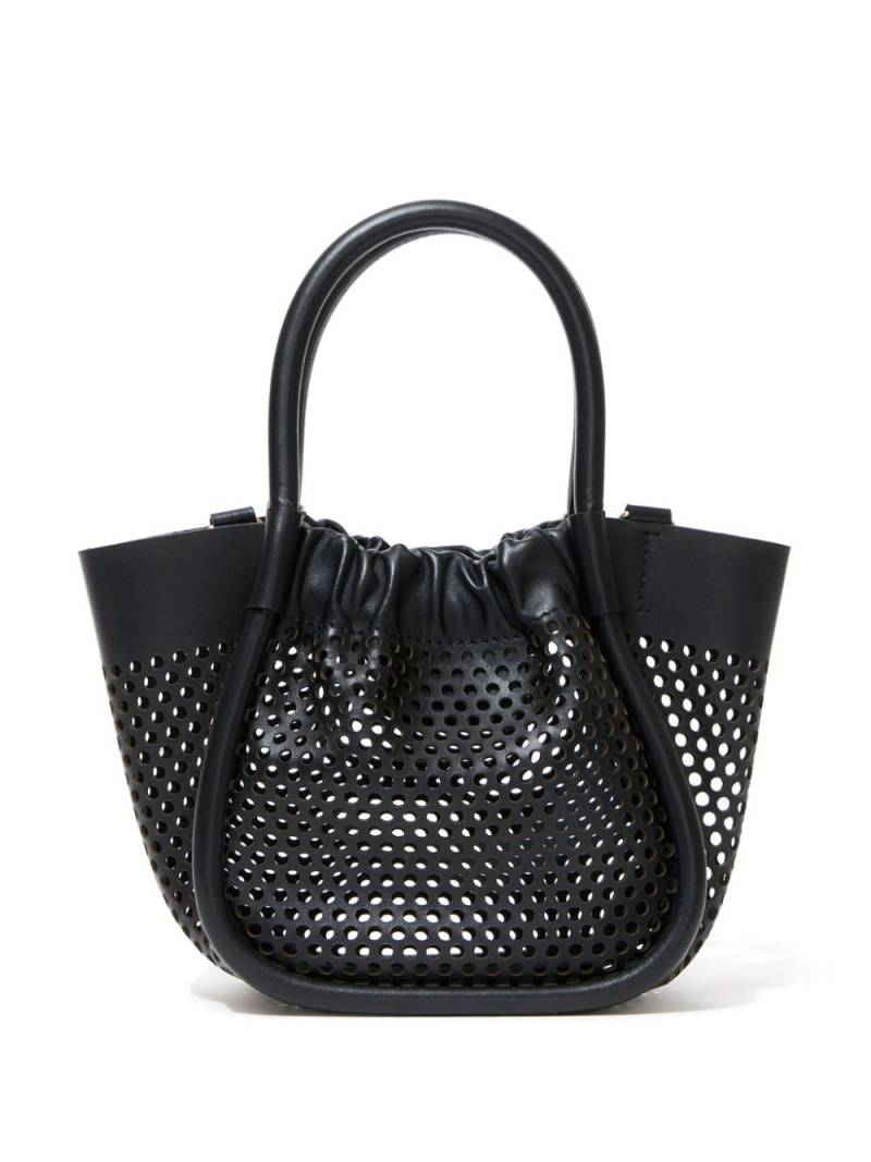 Proenza Schouler small ruched leather tote bag - Black von Proenza Schouler