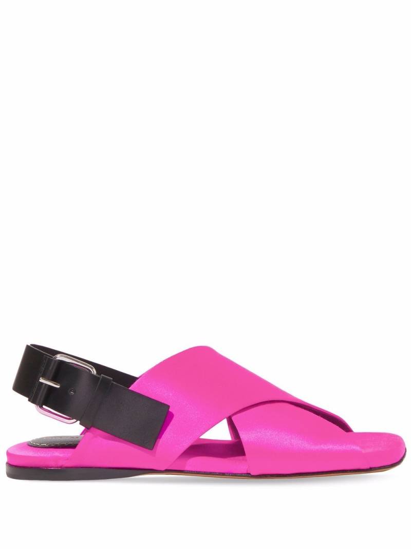 Proenza Schouler square crossover strap sandals - Pink von Proenza Schouler