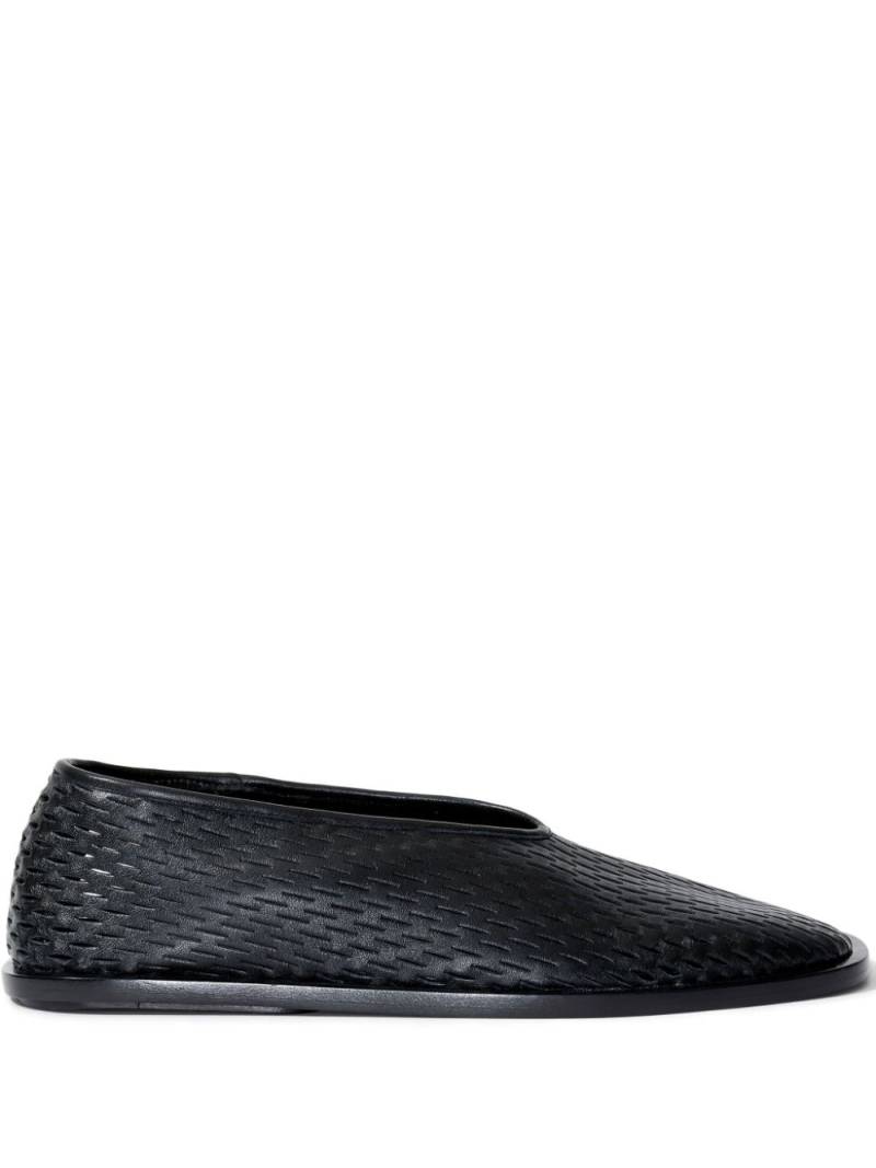 Proenza Schouler square perforated slippers - Black von Proenza Schouler