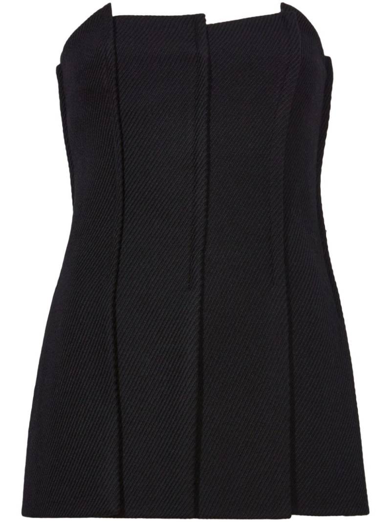 Proenza Schouler strapless zip-up top - Black von Proenza Schouler