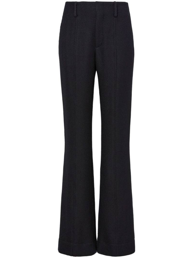 Proenza Schouler twill flared trousers - Black von Proenza Schouler