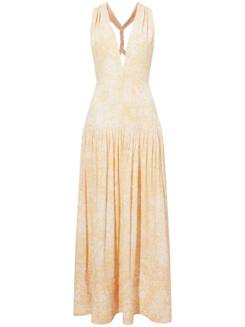 Proenza Schouler twist-strap maxi dress - Yellow von Proenza Schouler