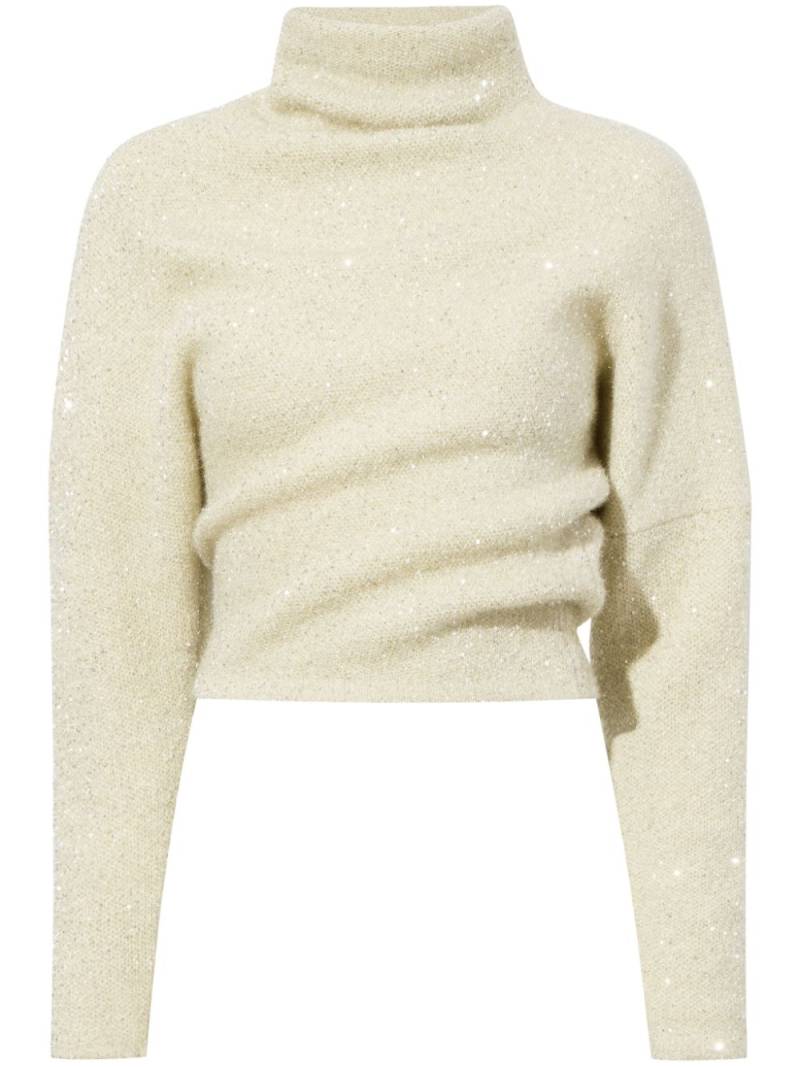 Proenza Schouler twisted sequin-embellished jumper - Neutrals von Proenza Schouler