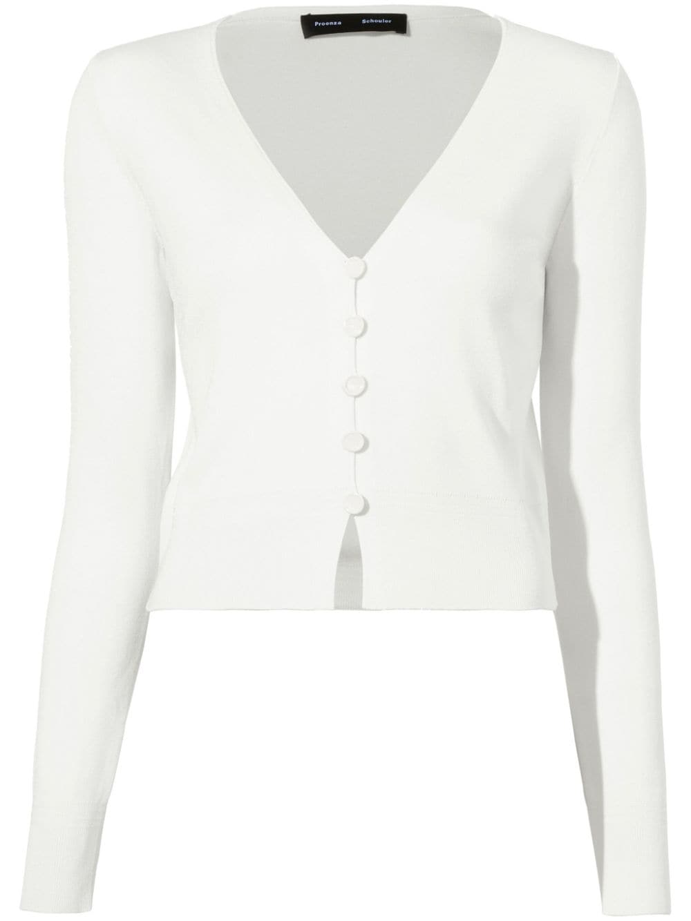 Proenza Schouler white silk Addie cardigan von Proenza Schouler