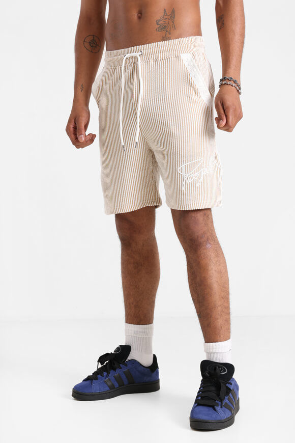 Project X Shorts mit Strukturstoff | Beige + Offwhite | Herren  | M von Project X