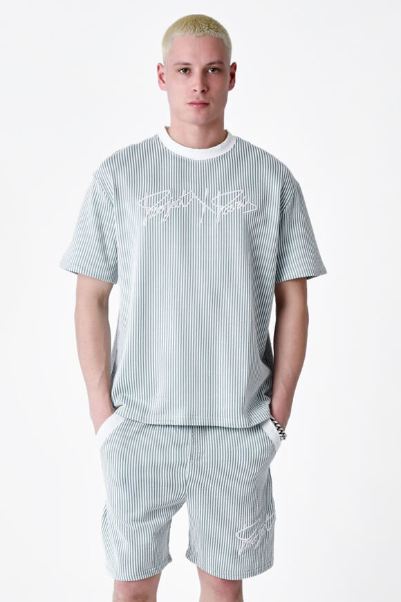 Project X T-Shirt mit Strukturstoff | Green + Offwhite | Herren | L Project X T-Shirt mit Strukturstoff | Green + Offwhite | Herren | L von Project X