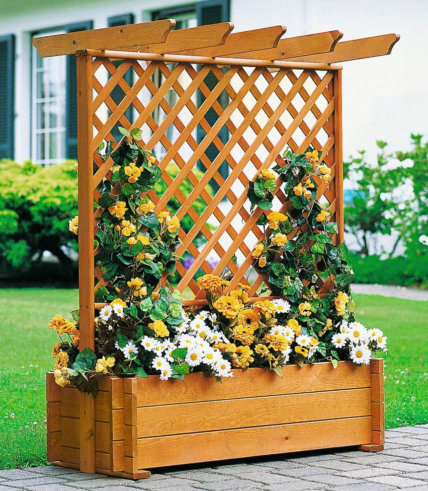 promadino Spalier, Pergola mit Pflanzkasten, BxTxH: 102x65x140 cm von Promadino