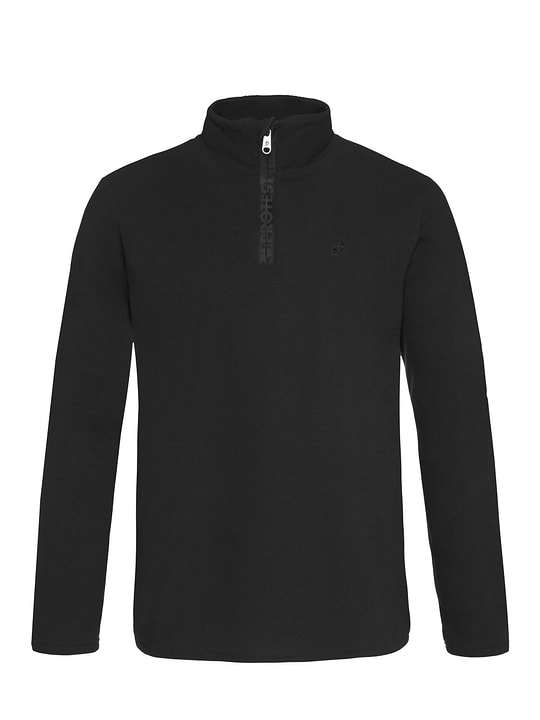 Protest Perfecto 1/4 zip top Pullover schwarz von Protest