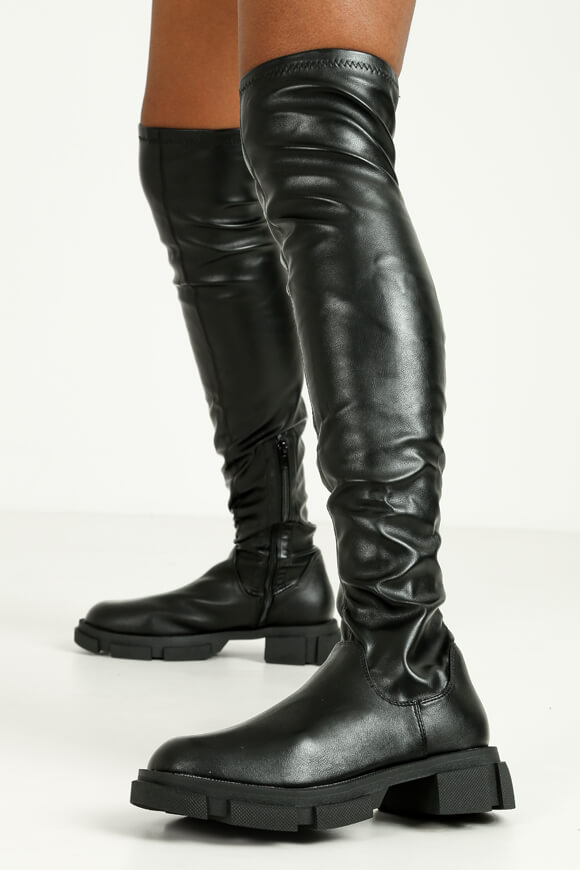 Public Desire Overknee Stiefel | Schwarz | Damen  | EU37 von Public Desire