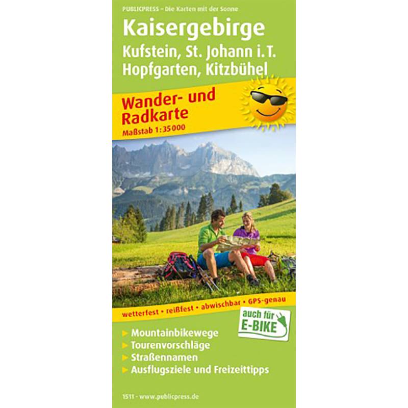 PublicPress RWK 1511 Kaisergebirge - Hopfgarten, Kufstein von PublicPress