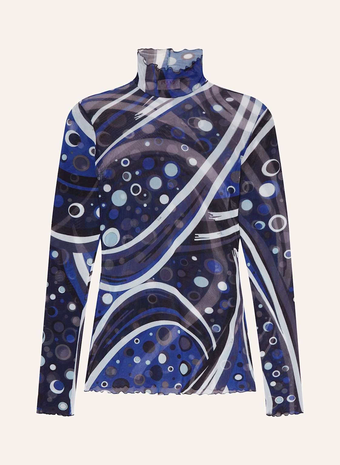 Pucci Longsleeve Aus Mesh blau von Pucci