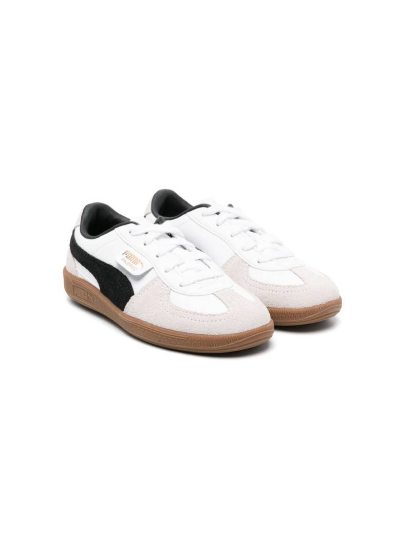 Puma Kids Palermo leather sneakers - White von Puma Kids