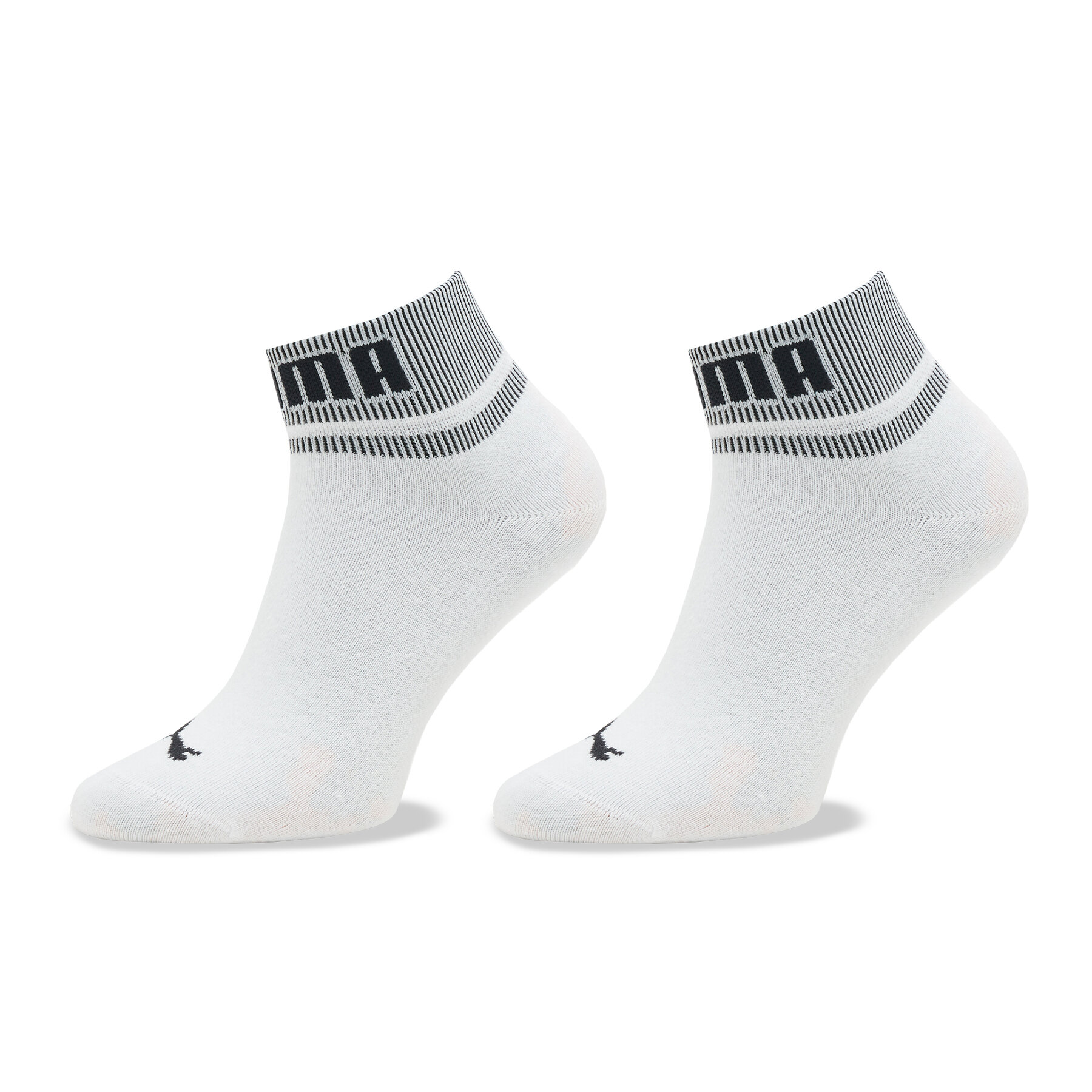 2er-Set hohe Unisex-Socken Puma Unisex New Heritage Quarter 2P 938021 Weiß 2er-Set hohe Unisex-Socken Puma Unisex New Heritage Quarter 2P 938021 Weiß von Puma