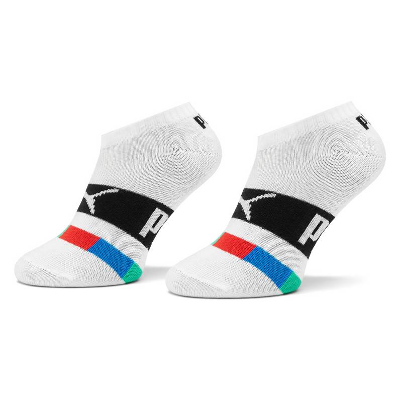 2er-Set niedrige Kindersocken Puma Kids Seasonal Sneaker 2P 938008 Weiß von Puma