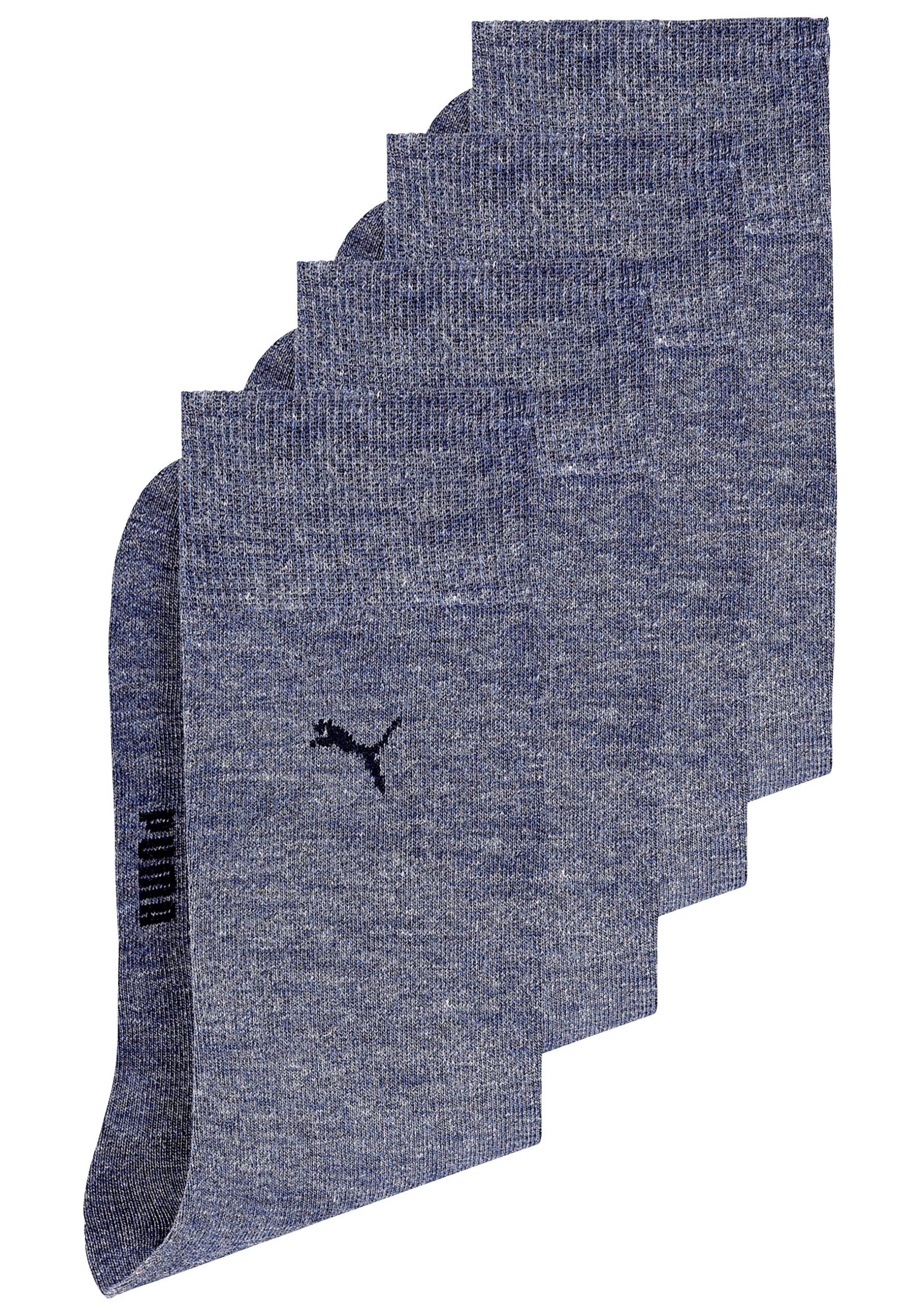 PUMA Basicsocken, (4er-Pack), mit druckfreiem Komfortbund von Puma