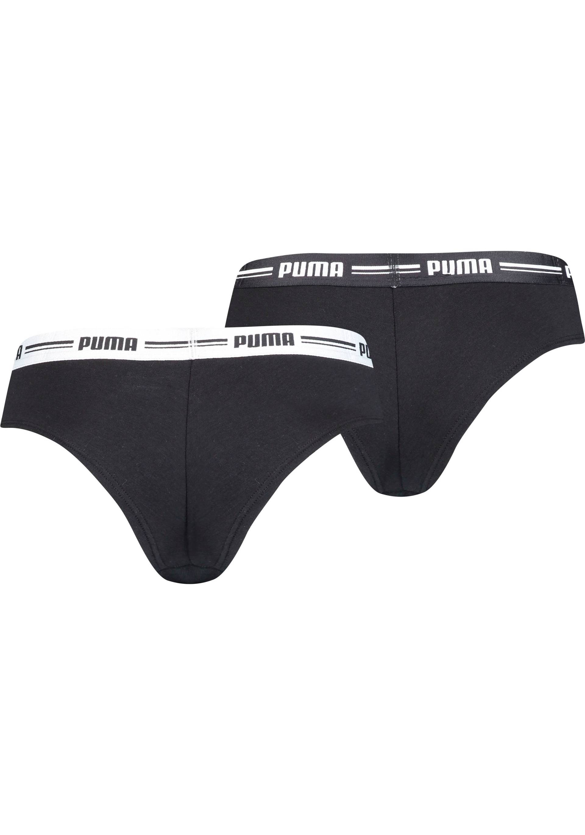 PUMA Brasilslip »PUMA WOMEN BRAZILIAN 2P HANG«, (2er Pack), mit weichem Logobündchen von Puma