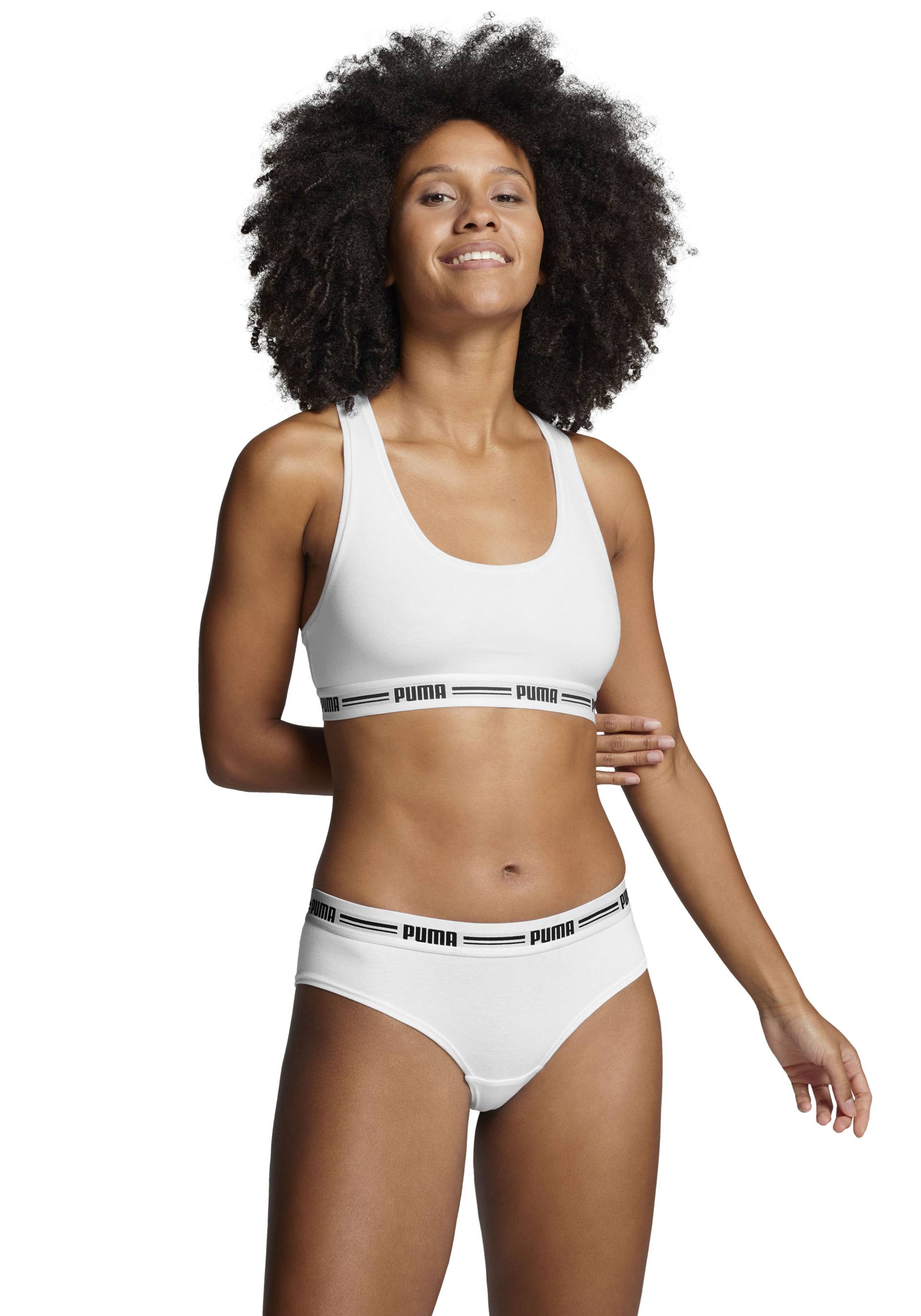 PUMA Bustier »PUMA WOMEN RACER BACK TOP 1P HANG«, mit markantem Logobund PUMA Bustier »PUMA WOMEN RACER BACK TOP 1P HANG«, mit markantem Logobund von Puma