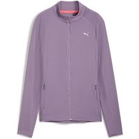 PUMA Damen Fitnessjacke Run for her Ribbed lila | L von Puma