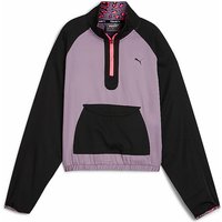 PUMA Damen Fitnesssweater Half Zip Woven lila | L von Puma