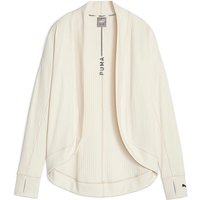 PUMA Damen Yoga Jacke Studio Unwind Long Cardigan beige | XS von Puma