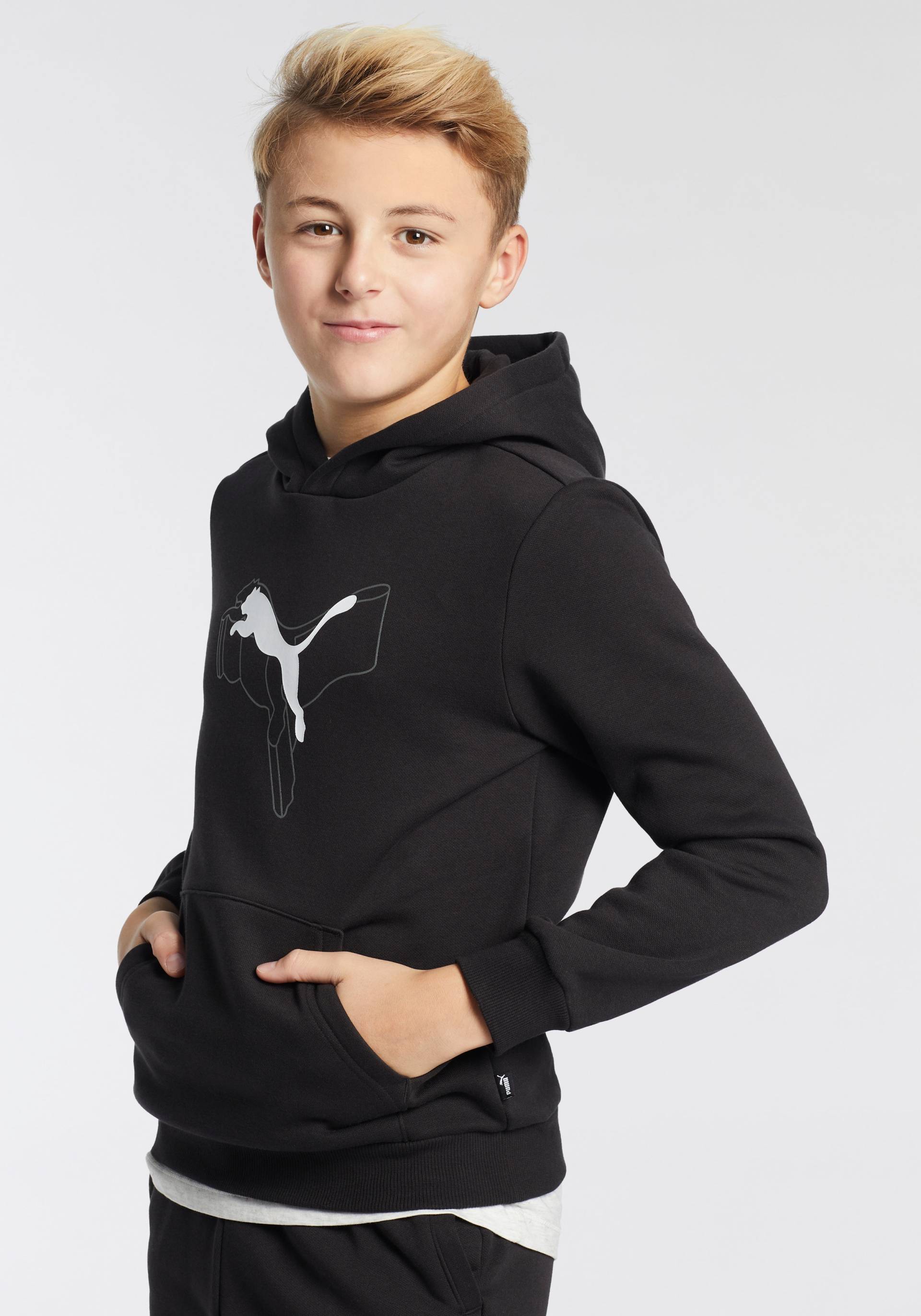 PUMA Kapuzensweatshirt »ESS+ LOGO LAB CAT HOODIE FL B« von Puma