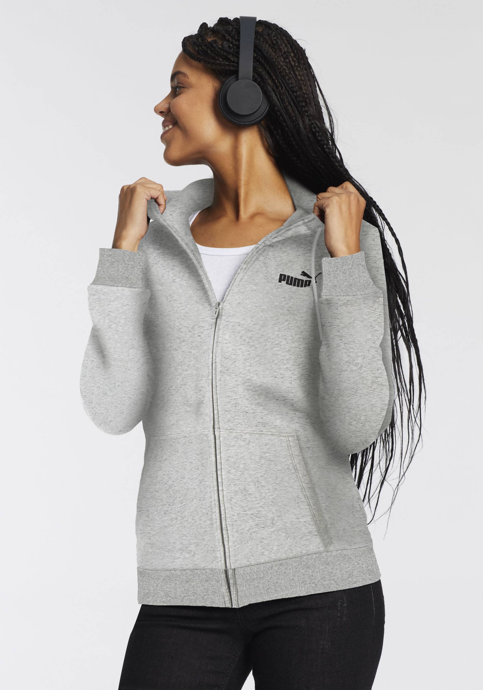 PUMA Kapuzensweatjacke »ESS SMALL LOGO FULL-ZIP HOODIE FL« PUMA Kapuzensweatjacke »ESS SMALL LOGO FULL-ZIP HOODIE FL« von Puma