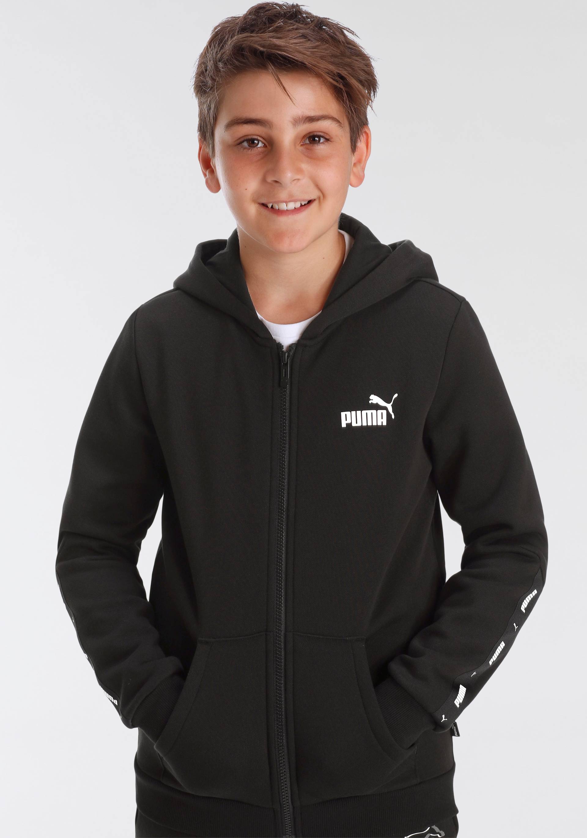 PUMA Kapuzensweatshirt »ESS TAPE FULL-ZIP HOODIE FL B« von Puma