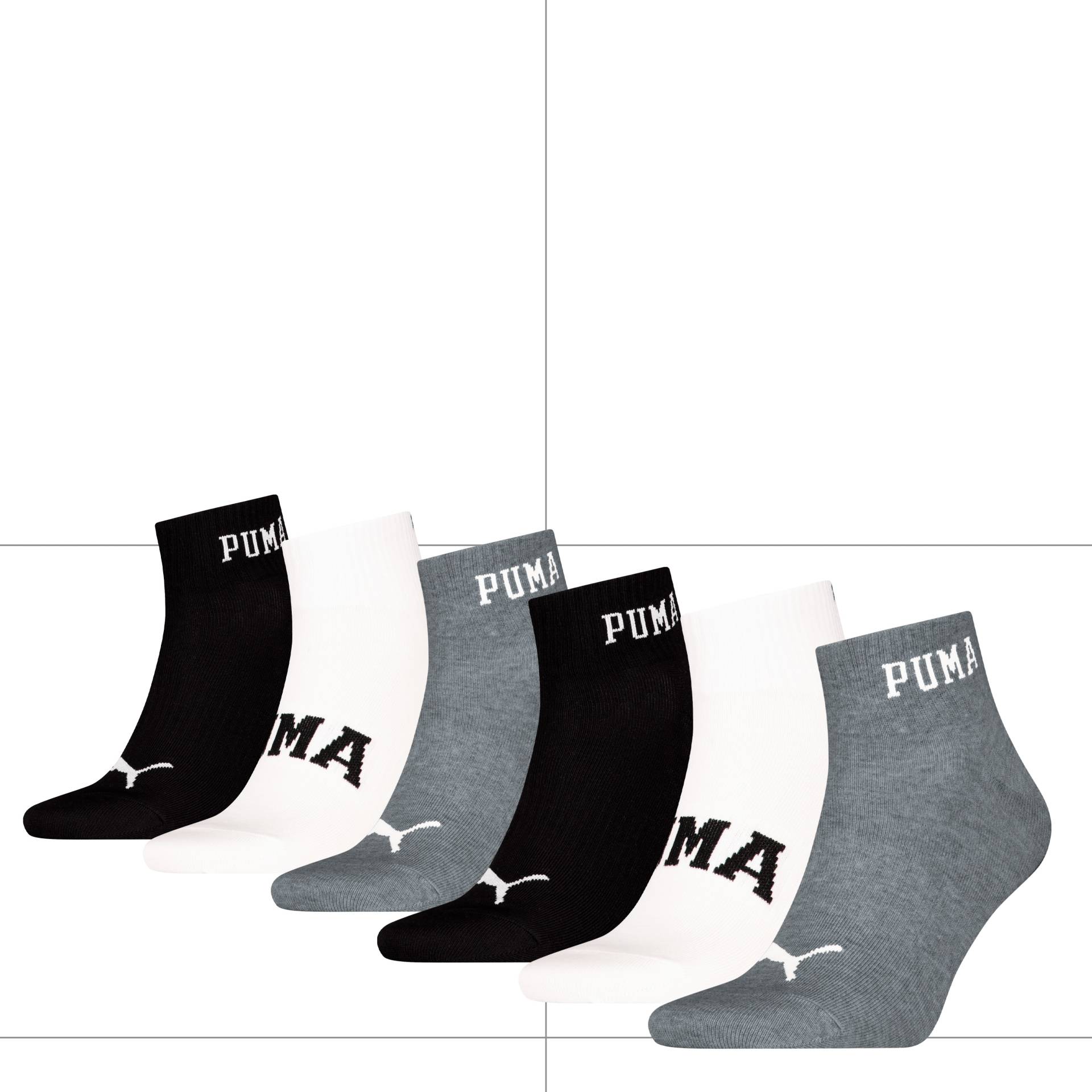 PUMA Kurzsocken, (6er Pack), mit weichem Materialmix von Puma