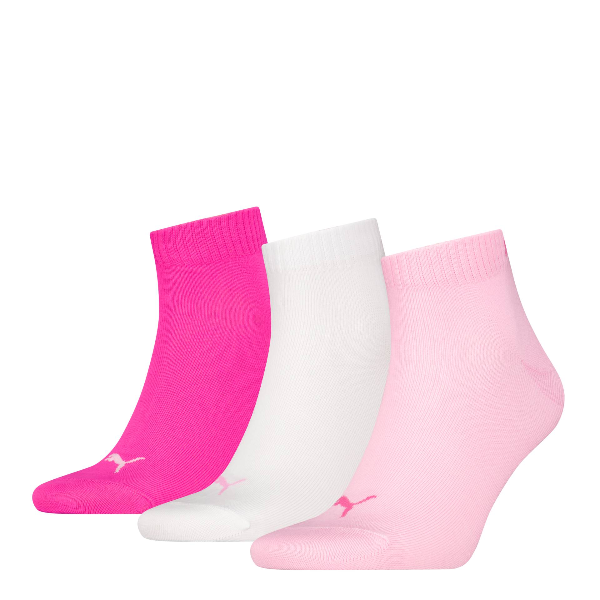 PUMA Kurzsocken »PUMA UNISEX QUARTER PLAIN 3P«, (3 Paar, 3 Paar), mit kleinem Logo von Puma