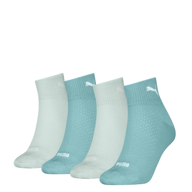 PUMA Kurzsocken »PUMA WOMEN QUARTER 4P ECOM«, (4 Paar), mit atmungsaktivem Materialmix von Puma