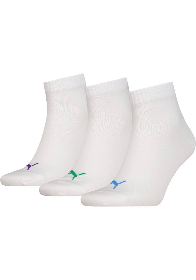 PUMA Kurzsocken »Unisex PUMA UNISEX QUARTER PLAIN«, (Packung, 3 Paar), mit modischem Branding von Puma