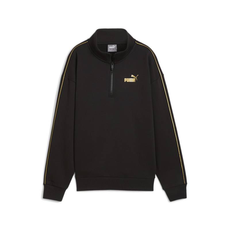 PUMA Langarmshirt »ESS TAPE MINIMAL GOLD HALF-ZIP MOCK NECK FL« von Puma