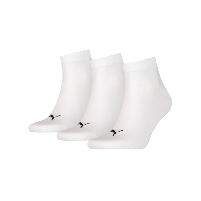 Puma Sneaker Quarter Socken unisex 3er Pack, weiss, 35–38 von Puma