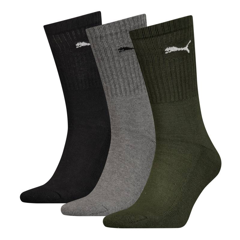 PUMA Socken »PUMA UNISEX CREW SOCK 3P«, (3 Paar), mit farblichem Logo von Puma