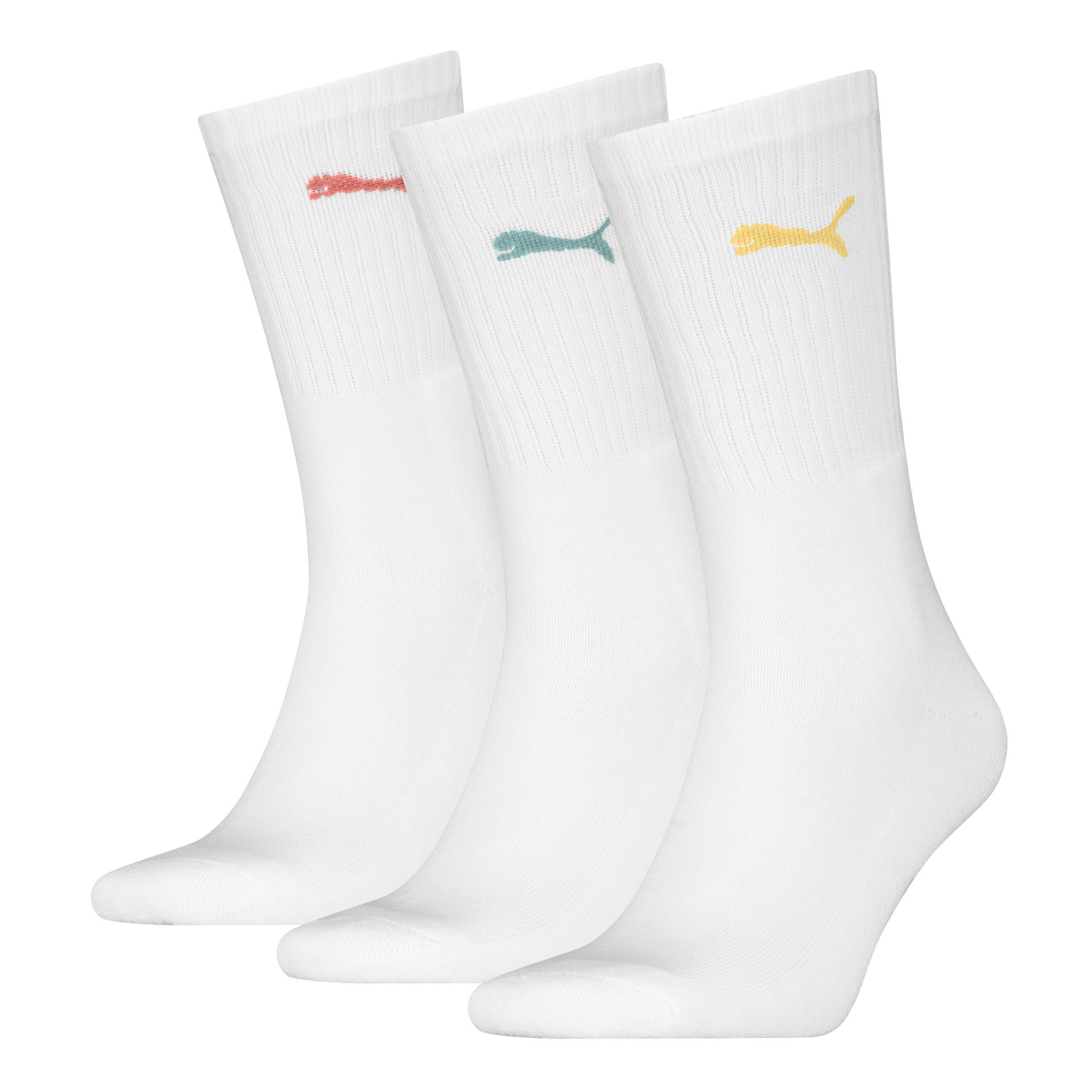 PUMA Socken »PUMA UNISEX CREW SOCK 3P«, (3 Paar), mit farblichem Logo von Puma