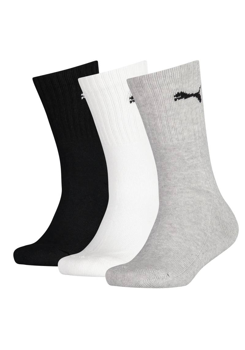 PUMA Sportsocken, (3 Paar), Junior mit klassischer Rippe von Puma