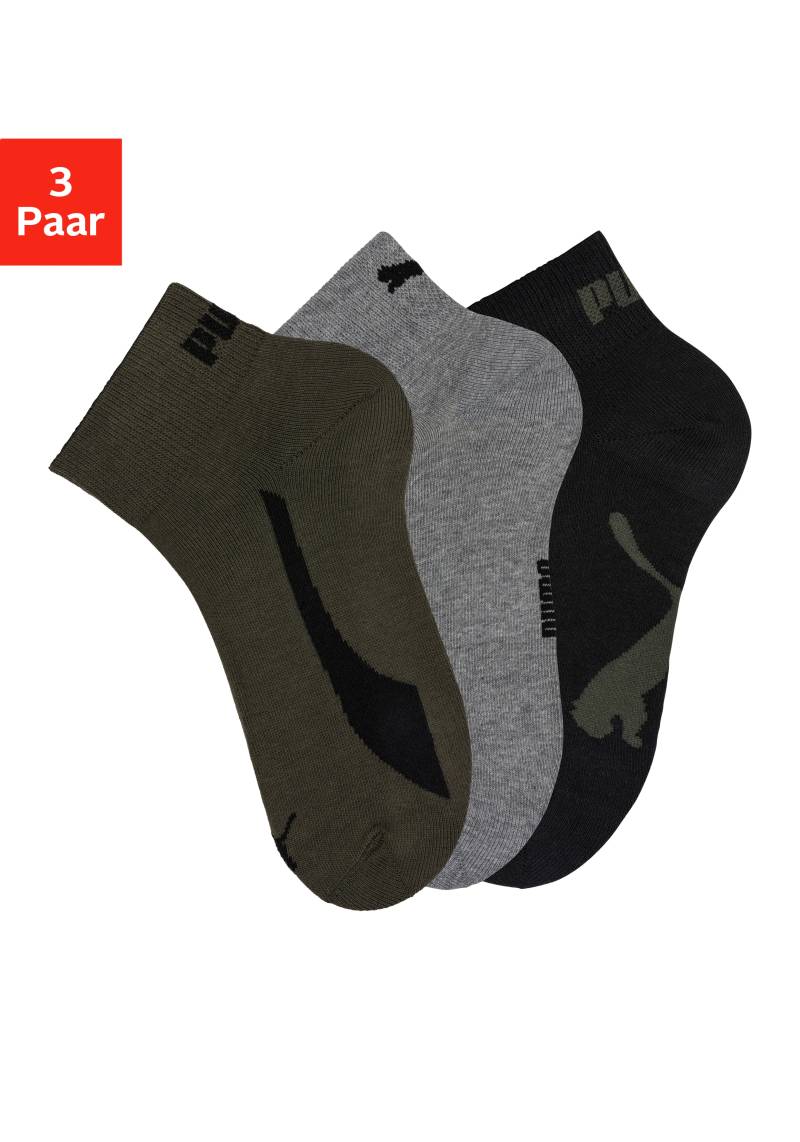 PUMA Sportsocken, (3er-Pack), mit kurzem geripptem Schaft von Puma