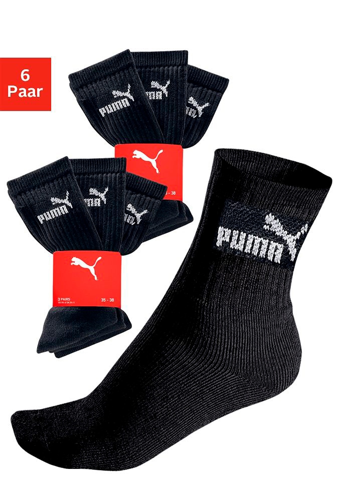 PUMA Sportsocken, (6 Paar), mit klassischer Rippe von Puma