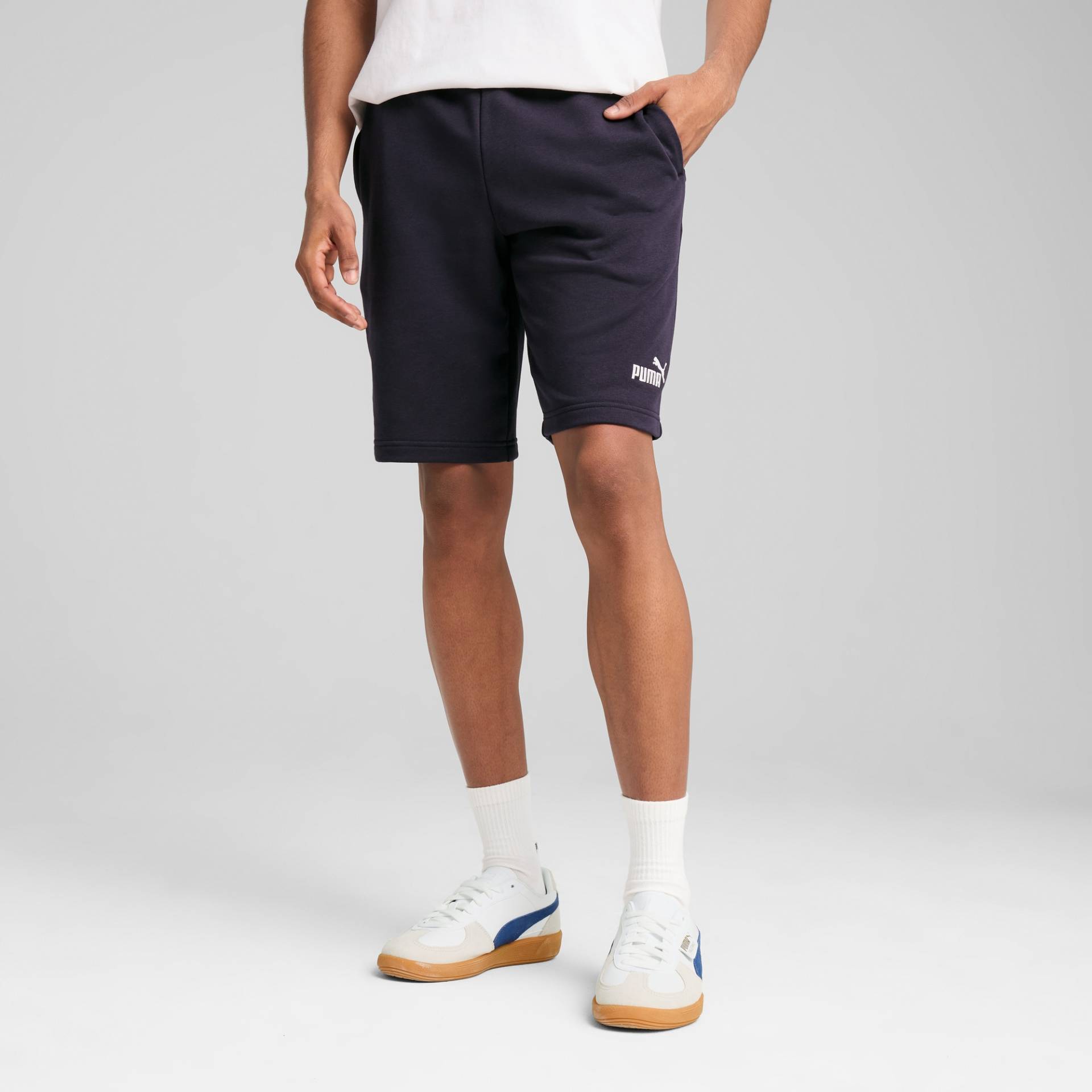 PUMA Trainingsshorts »ESS NO. 1 LOGO SHORTS 10"«, Sweatshorts mit weichem French Terry Material von Puma