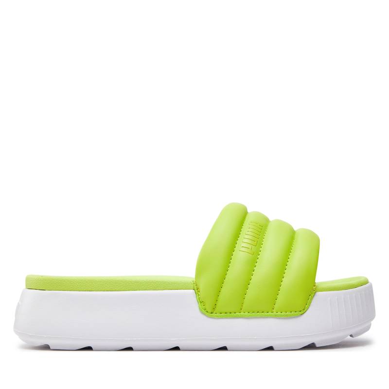 Pantoletten Puma Karmen Slide Puffy Wns 395399-04 Grün von Puma