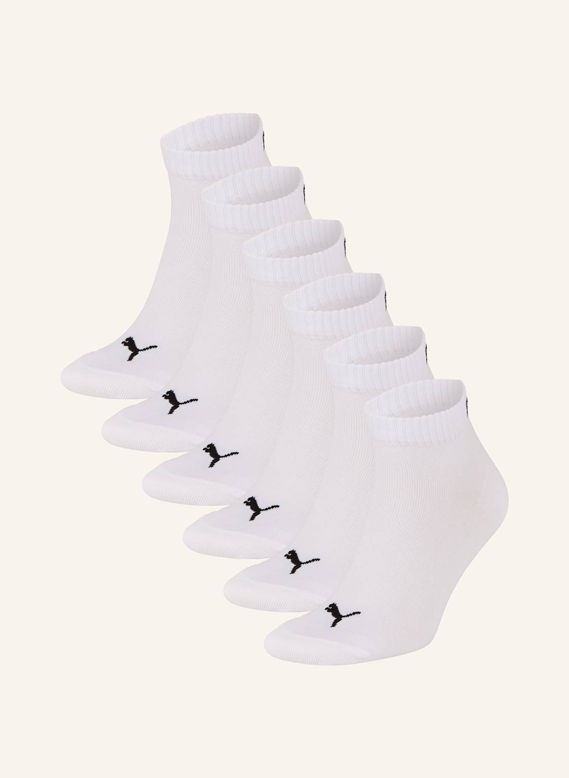 Puma 6er-Pack Socken Quarter Plain weiss von Puma