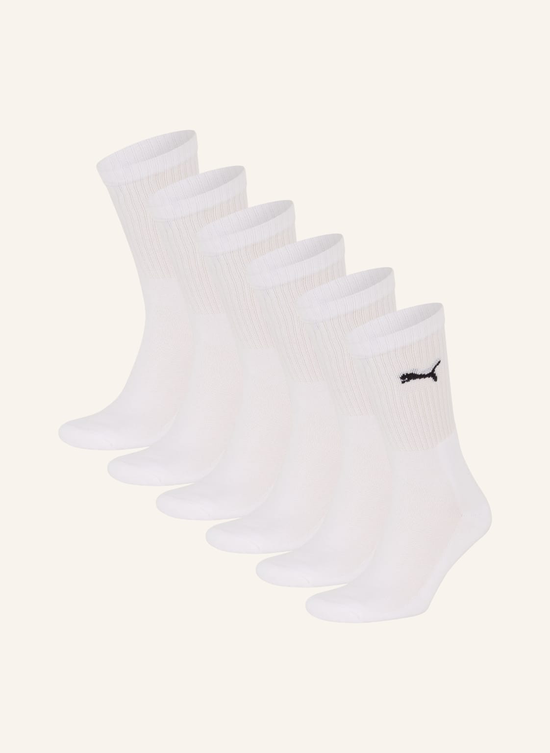 Puma 6er-Pack Sportsocken Regular Crew weiss Puma 6er-Pack Sportsocken Regular Crew weiss von Puma