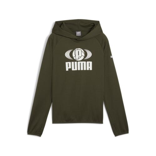 Puma ACTIVE SPORTS Poly Lightweight Hoodie B - dark olive (Grösse: 128) von Puma