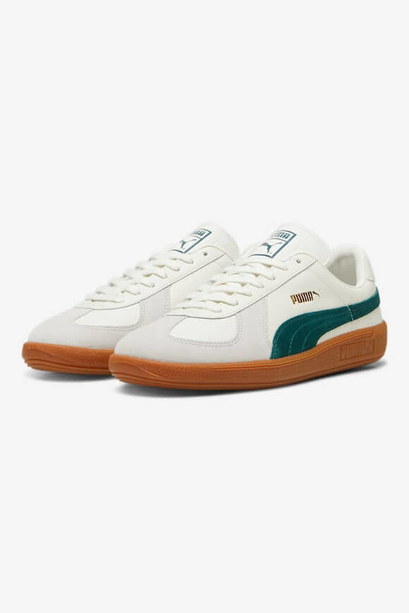 Puma Army Trainer Sneaker | Warm White + Dark Myrtle | Damen  | EU36 von Puma